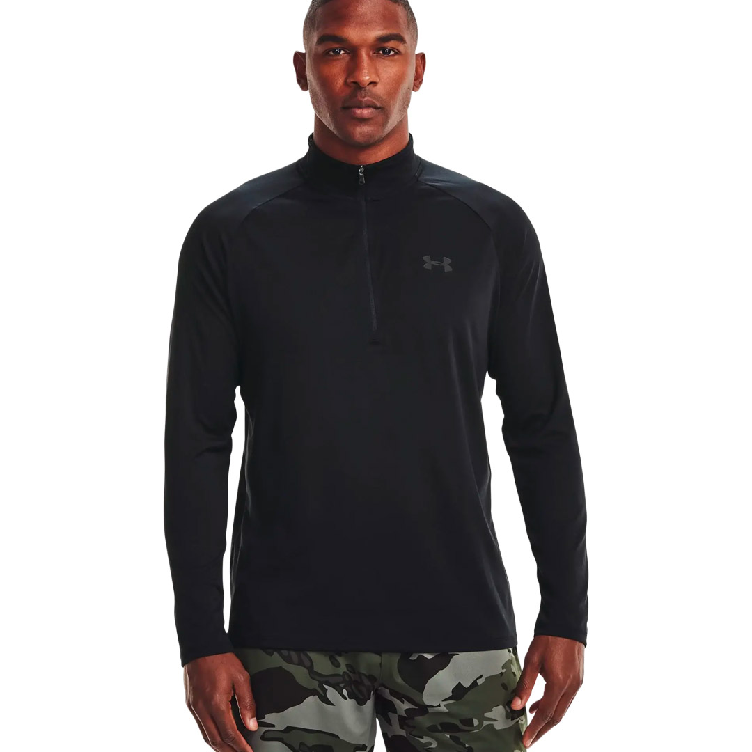 UNDER ARMOUR TECH 2.0 1/2 ZIP 1328495-001 Μαύρο