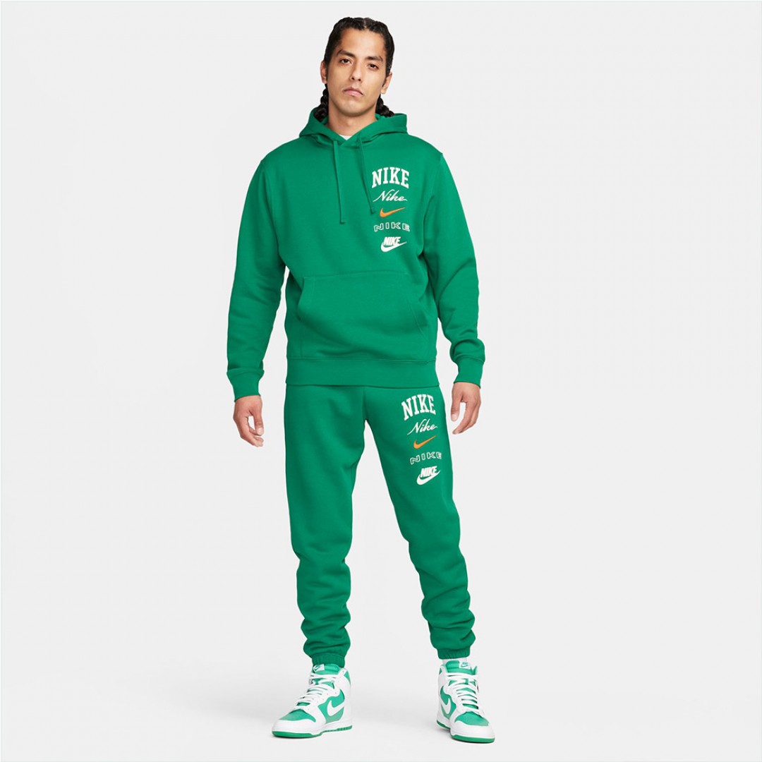 NIKE M NK CLUB BB PO HDY STACK GX FN2634-365 Green