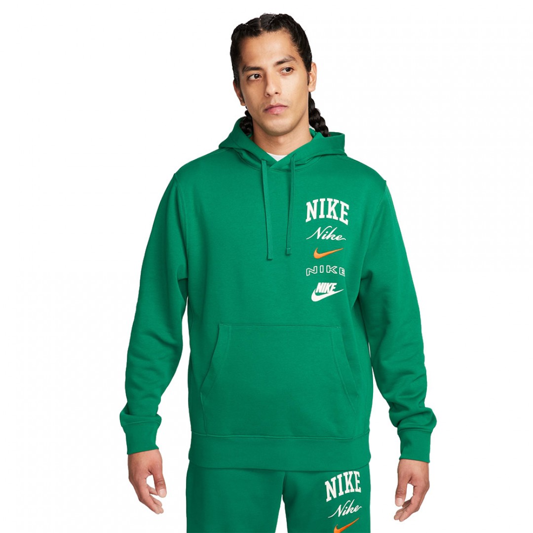 NIKE M NK CLUB BB PO HDY STACK GX FN2634-365 Green