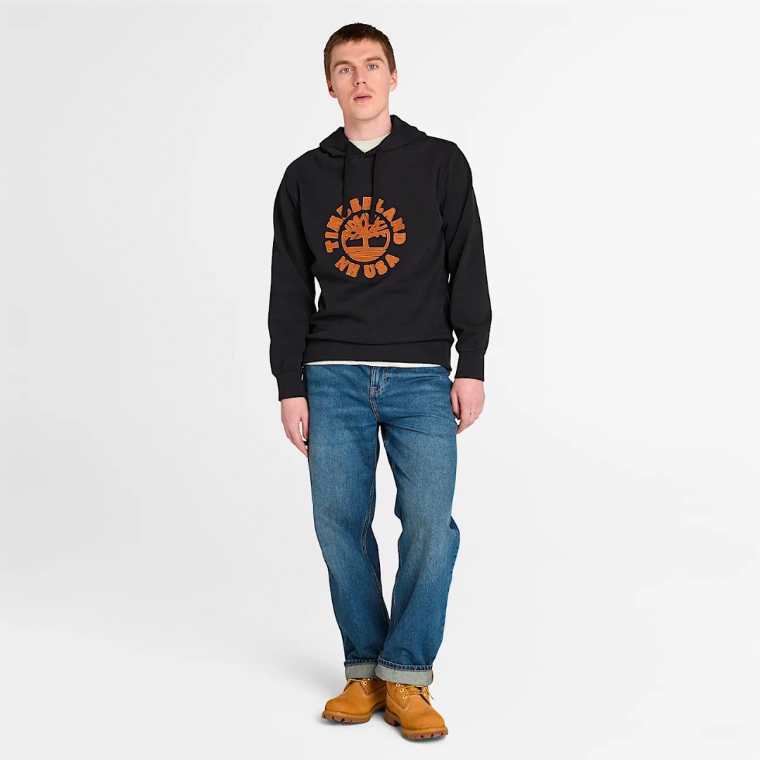 TIMBERLAND HOLIDAY GRAPHIC HOODIE TB0A5MBT001-001 Black