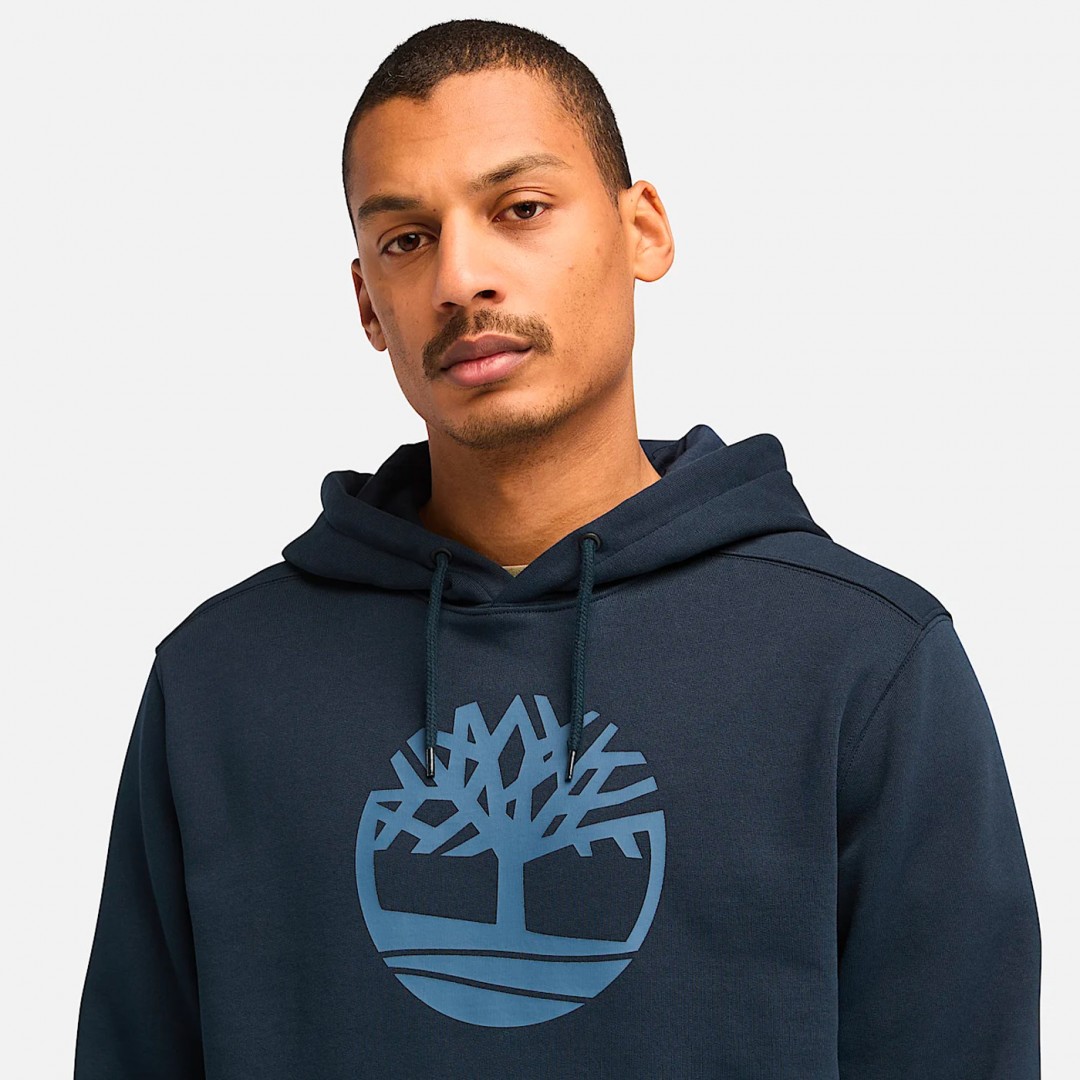 TIMBERLAND KENNEBEC RIVER TREE LOGO HOODIE TB0A2BJH433-433 Blue
