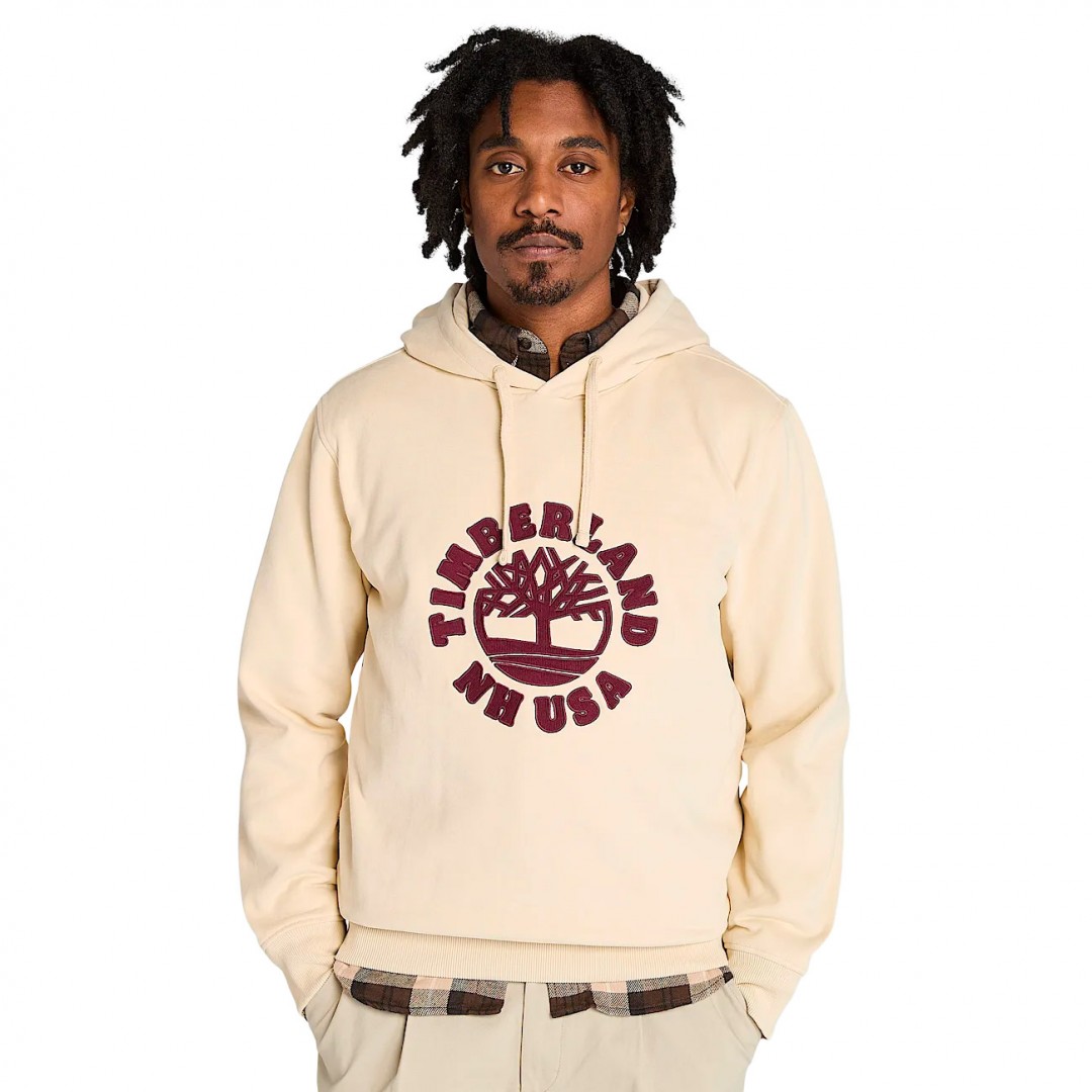 TIMBERLAND HOLIDAY GRAPHIC HOODIE TB0A5MBTEFL-EFL Ecru