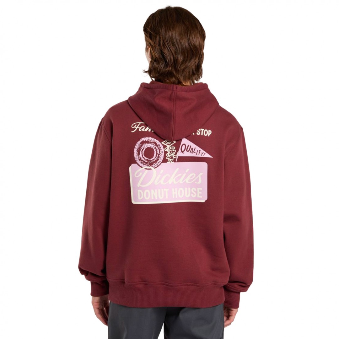 DICKIES DONUT HOUSE HOODIE DK0A88ATL16-L16 Μπορντό