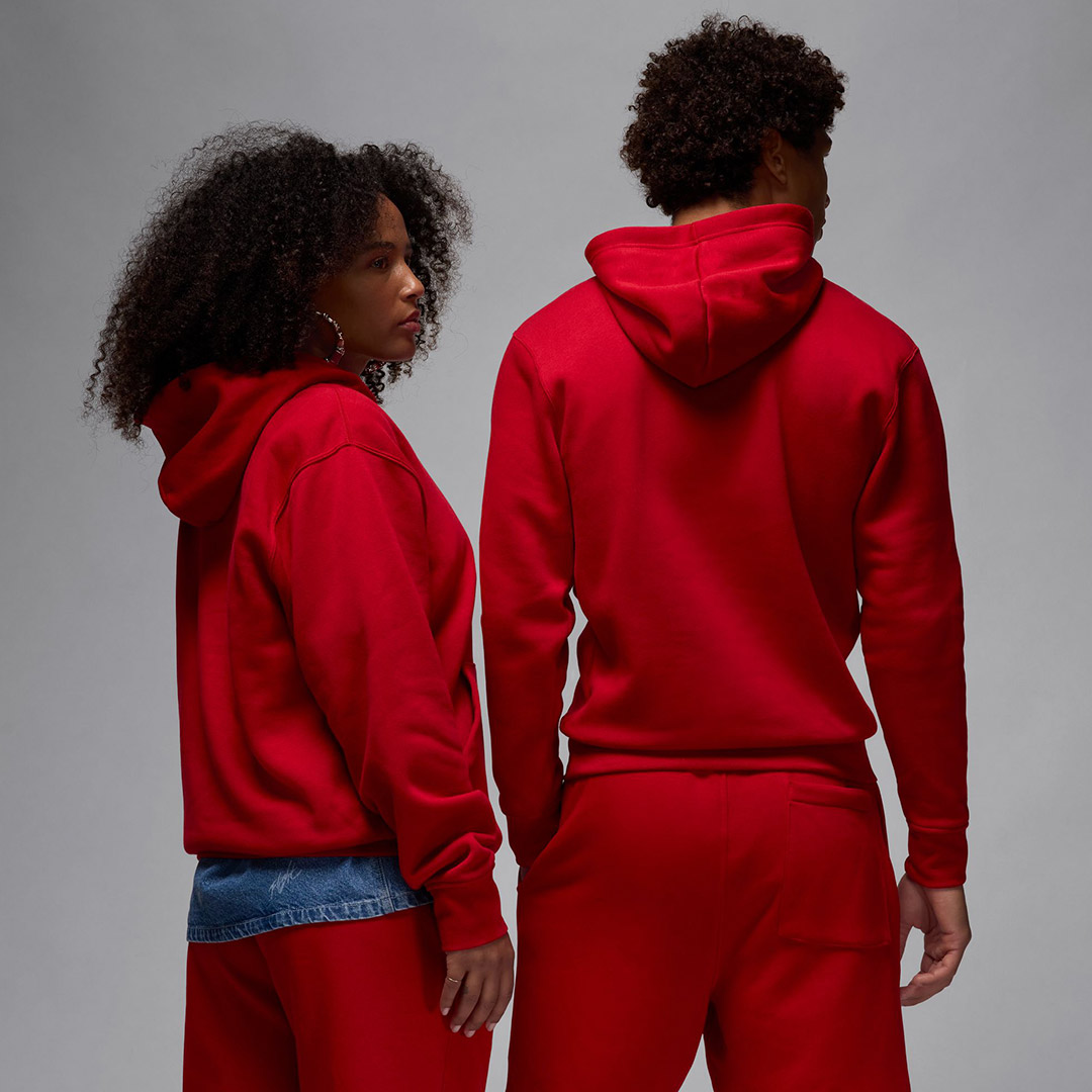 JORDAN BROOKLYN FLEECE HOODIE FV7281-687 Red