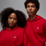 JORDAN BROOKLYN FLEECE HOODIE FV7281-687 Red Image 6