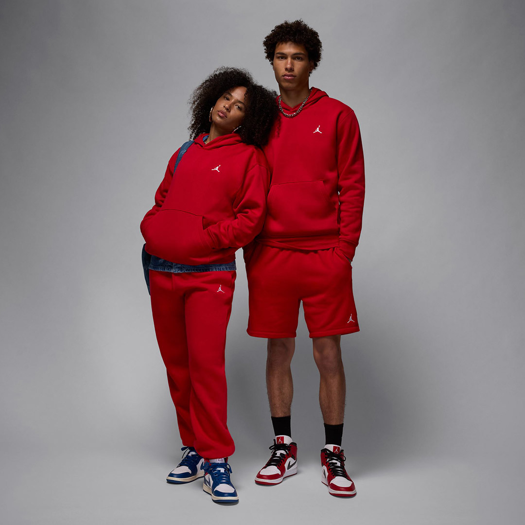 JORDAN BROOKLYN FLEECE HOODIE FV7281-687 Red