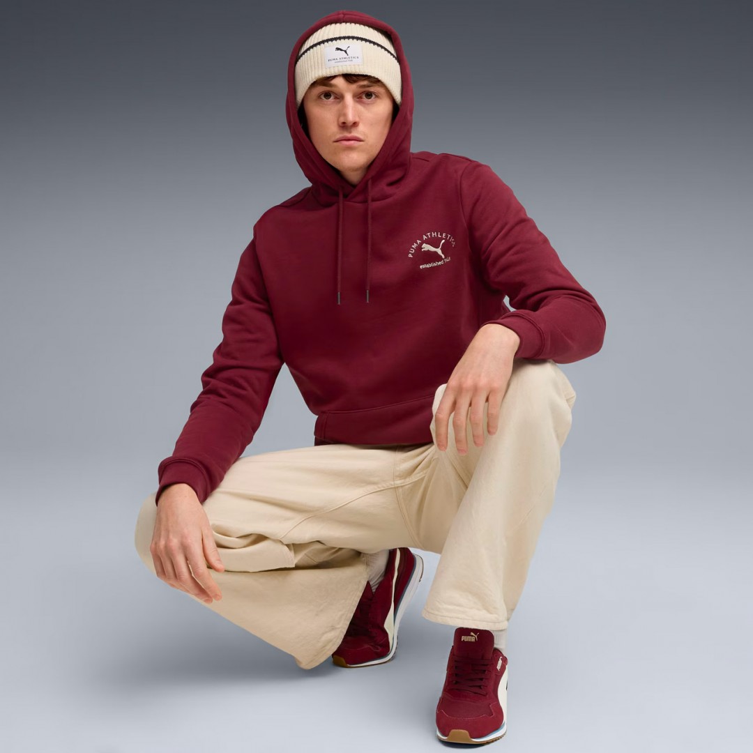 PUMA CLASS GRAPHIC HOODIE FL 688221-96 Βordeaux
