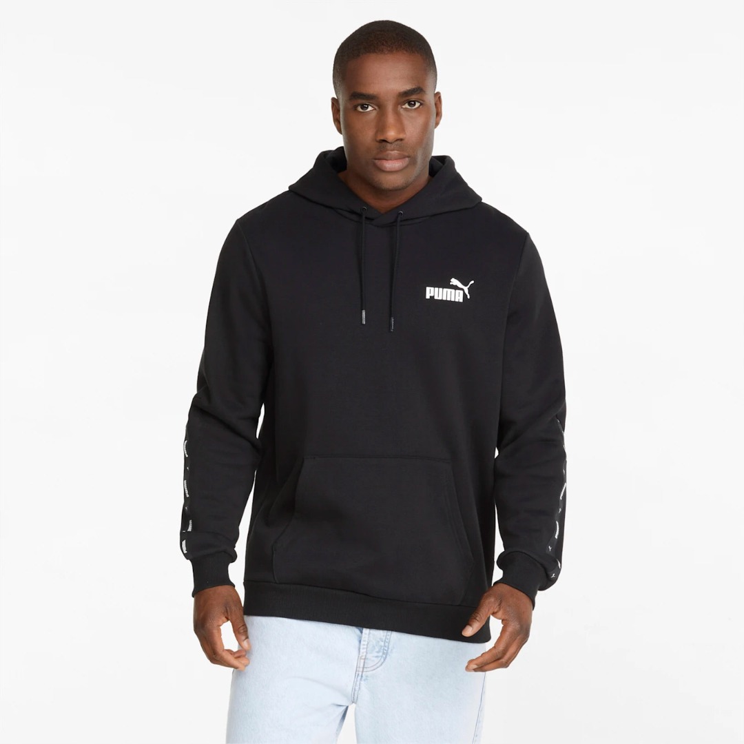 PUMA ESS+ TAPE HOODIE FL 849040-01 Μαύρο