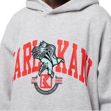 KARL KANI OG EAGLE PRINT OS HOODIE KM243-017-2-GREY MELANGE Γκρί Εικόνα 1