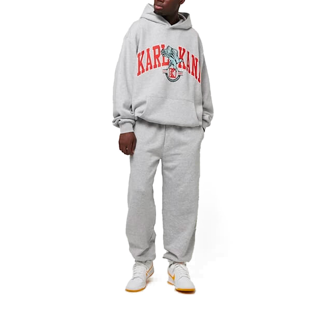 KARL KANI OG EAGLE PRINT OS HOODIE KM243-017-2-GREY MELANGE Γκρί