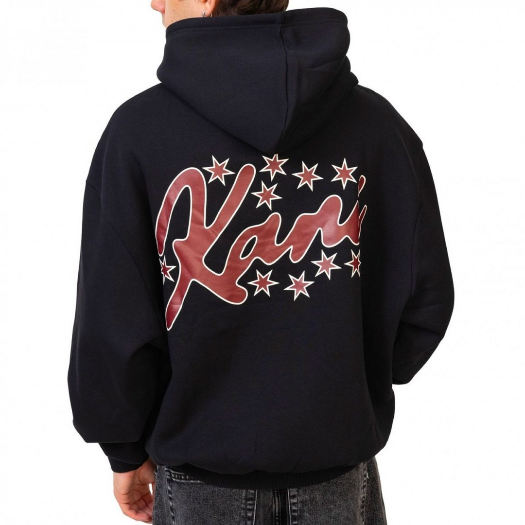 KARL KANI SIGNATURE STAR PRINT OS HOODIE KM253-015-1-BLACK Μαύρο