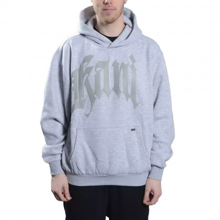 KARL KANI PUFFY OS HOODIE KM244-004-2-GREY MELANGE Grey