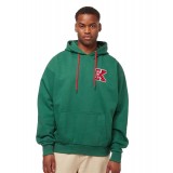 KARL KANI RETRO PATCH OS HOODIE KM223-049-1-DAGREE Green Image 