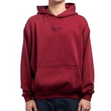 KARL KANI SMALL SIGNATURE ESSENTIAL OS HOODIE KM-HD021-052-04-DARK RED Μπορντό Εικόνα 