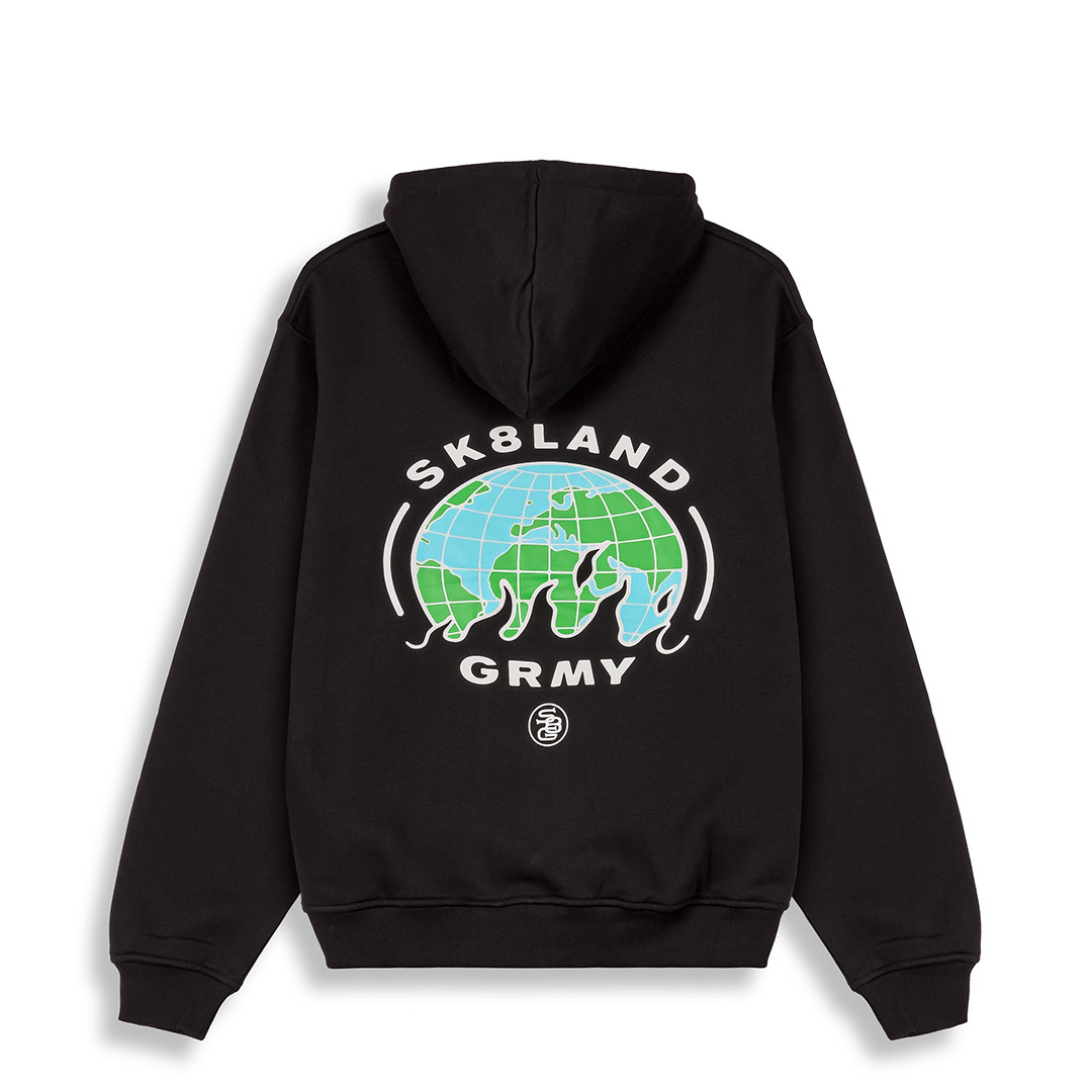 GRIMEY X SK8LAND VINTAGE HOODIE GCH620-BLK Black