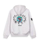 GRIMEY THE PLANET REGULAR HOODIE GCH651-SPG Γκρί Εικόνα 4