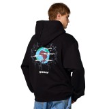 GRIMEY THE PLANET REGULAR HOODIE GCH651-BLK Μαύρο Εικόνα 0