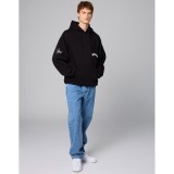 GRIMEY THE PLANET REGULAR HOODIE GCH651-BLK Μαύρο Εικόνα 2