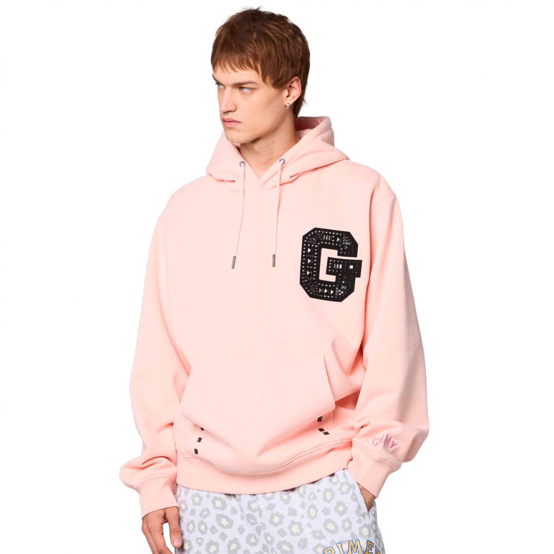 GRIMEY ROYAL PAW HOTFIX REGULAR HOODIE GCH645-PNK Ροζ