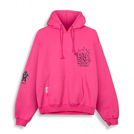 GRIMEY THE SHELTER BOXY HOODIE GCH631-FSH Φούξια