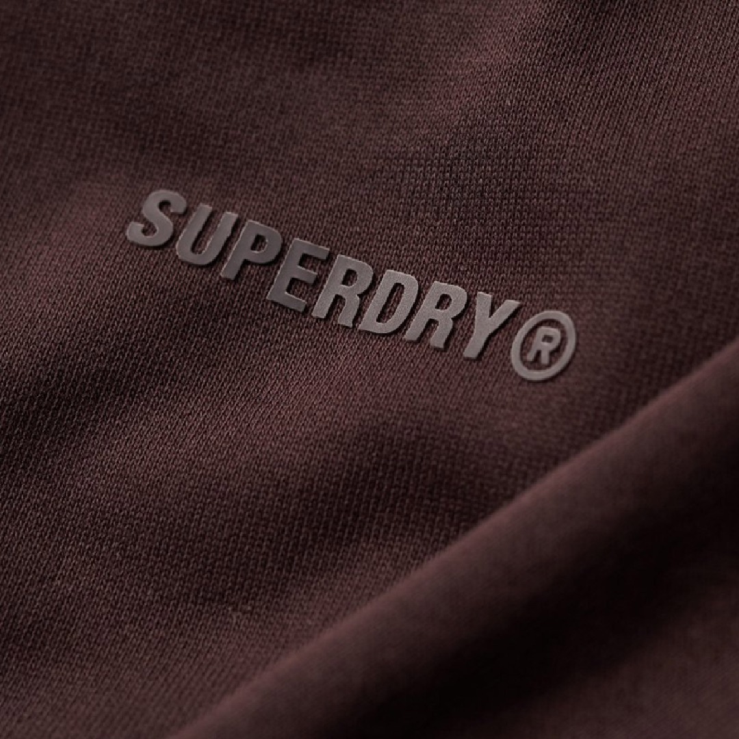 SUPERDRY OVERDYED LOGO LOOSE CREW M2013093A-8PZ Καφέ