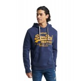 SUPERDRY D1 VINTAGE LOGO HERITAGE HOOD M2012063A-JUA Μπλε Εικόνα 