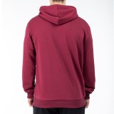 GSA SPORT LOGO HOODIE (BRUSHED) 28-1404-OXBLOOD Μπορντό Εικόνα 0