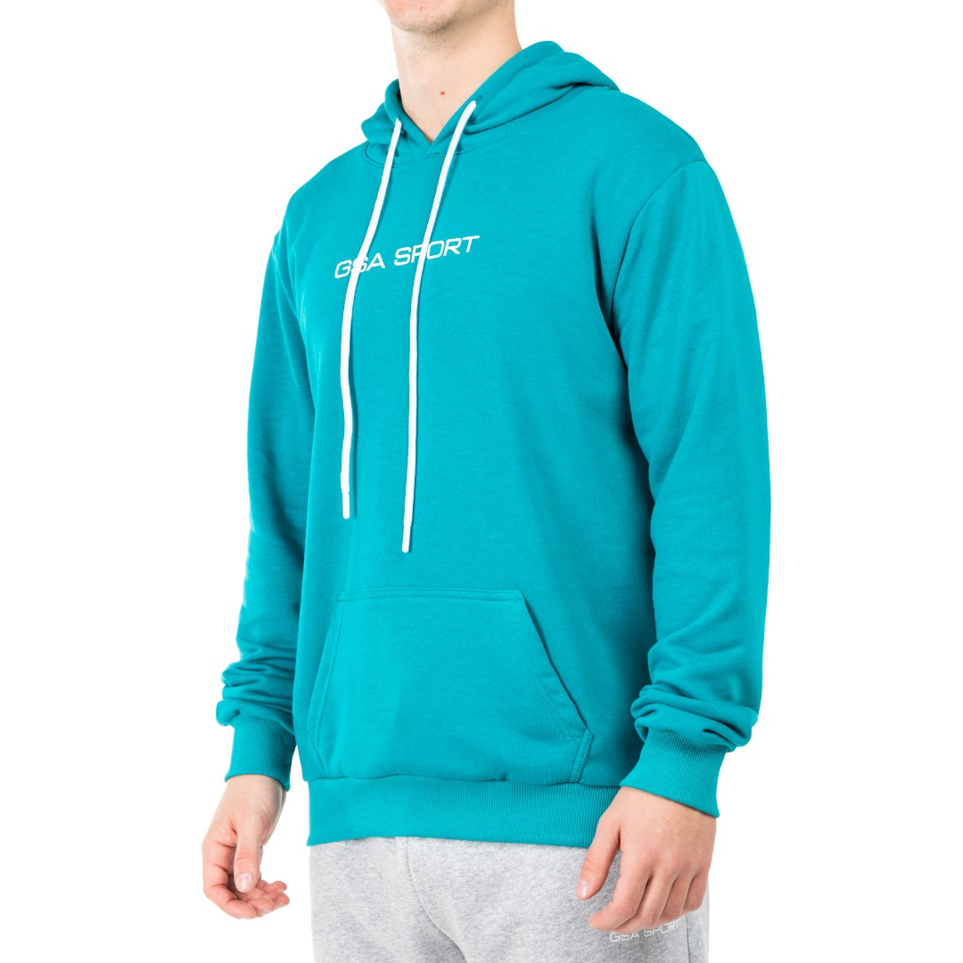 GSA SPORT LOGO HOODIE (BRUSHED) 28-1404-PETROL Πετρόλ