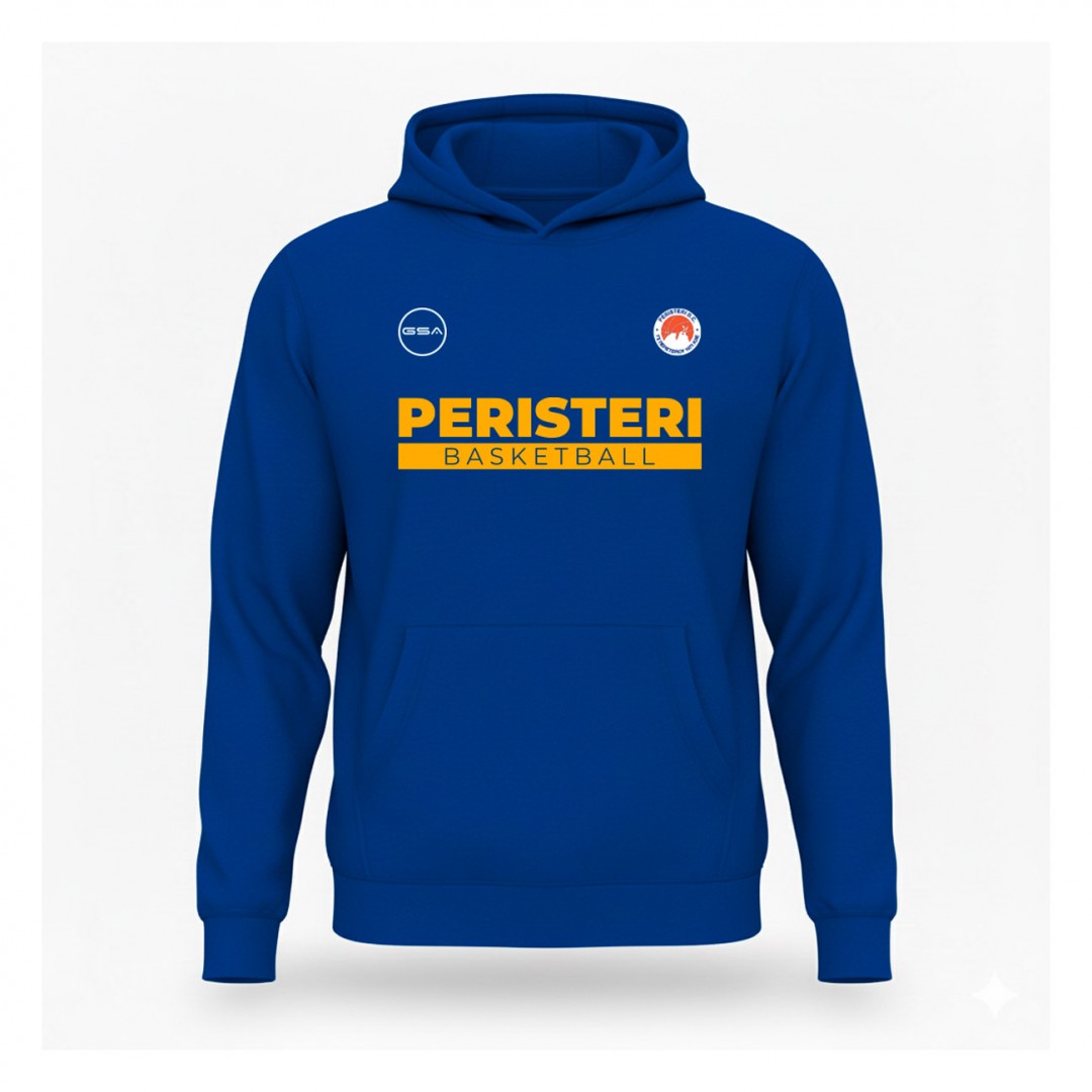 GSA PERISTERI B.C. MEN HOODIE GT42548-BLUE Μπλε
