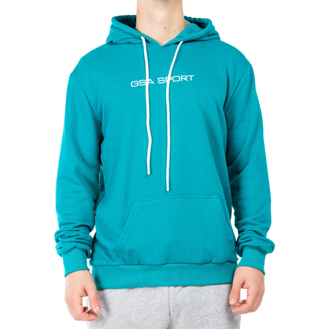 GSA SPORT LOGO HOODIE (BRUSHED) 28-1404-PETROL Πετρόλ