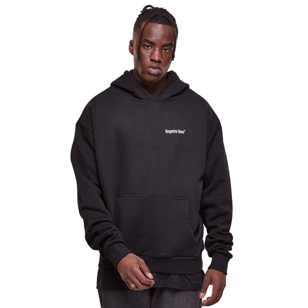 FORGOTTEN SAMURAI ULTRA HEAVY COTTON BOX HOODY FOF0026-BLACK Black