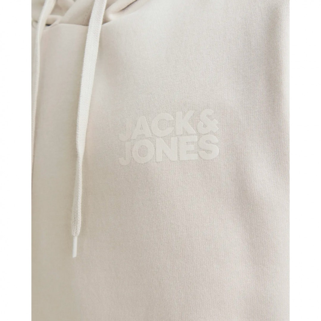 JACK & JONES JJECORP LOGO SWEAT HOOD 12152840-4607067 Εκρού
