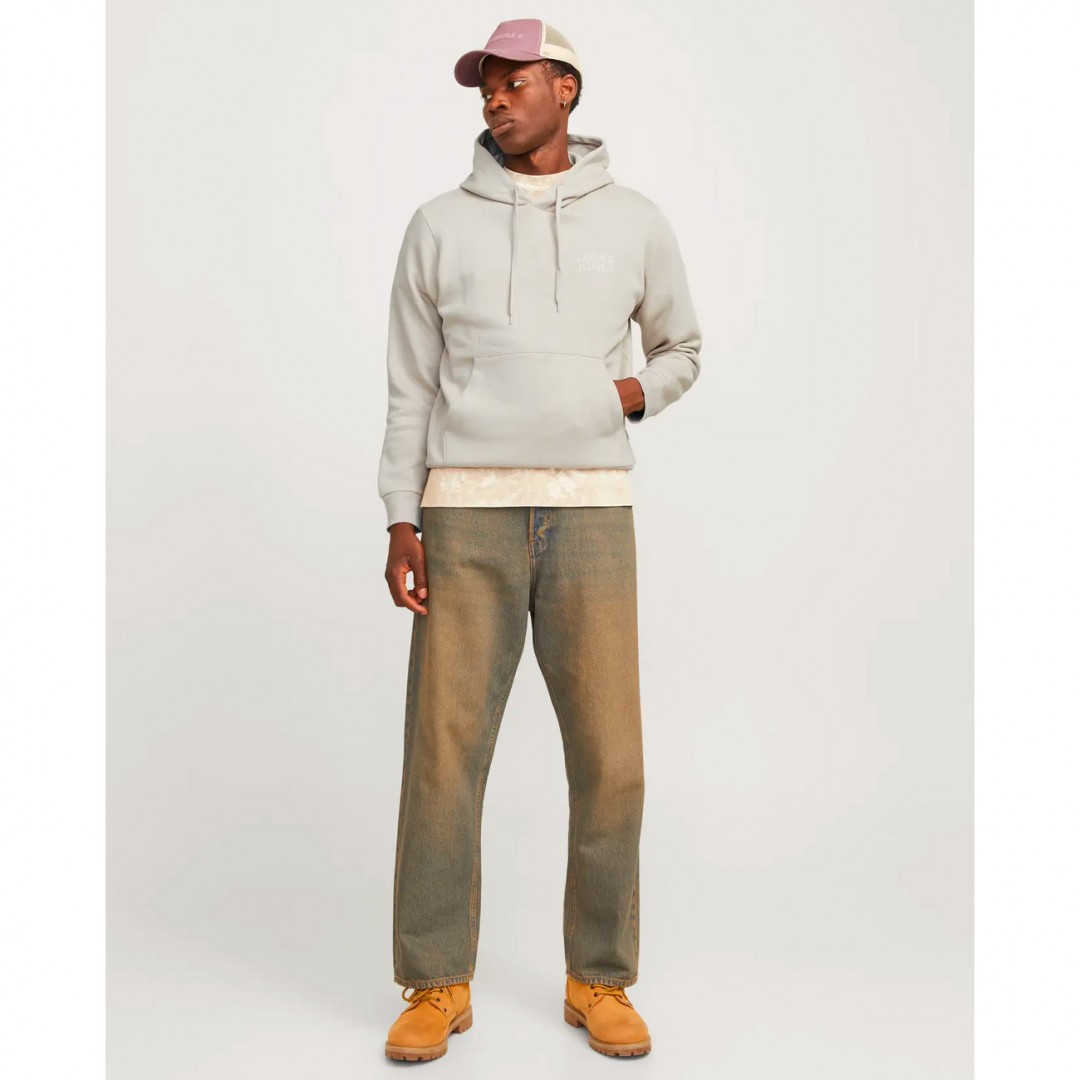 JACK & JONES JJECORP LOGO SWEAT HOOD 12152840-4607067 Εκρού