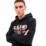 JACK & JONES JJELOGO SWEAT HOOD 2 COL 25/26 NOOS 12279649-4783785 Μαύρο Εικόνα 1