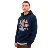 JACK & JONES JJELOGO SWEAT HOOD 2 COL 25/26 NOOS 12279649-4783779 Μπλε Εικόνα 1