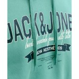 JACK & JONES JJELOGO SWEAT HOOD 2 COL 25/26 NOOS 12279649-4913959 Τιρκουάζ Εικόνα 1