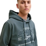 JACK & JONES JJELOGO SWEAT HOOD 2 COL AW SN 12299467-5034178 Γκρί Εικόνα 1