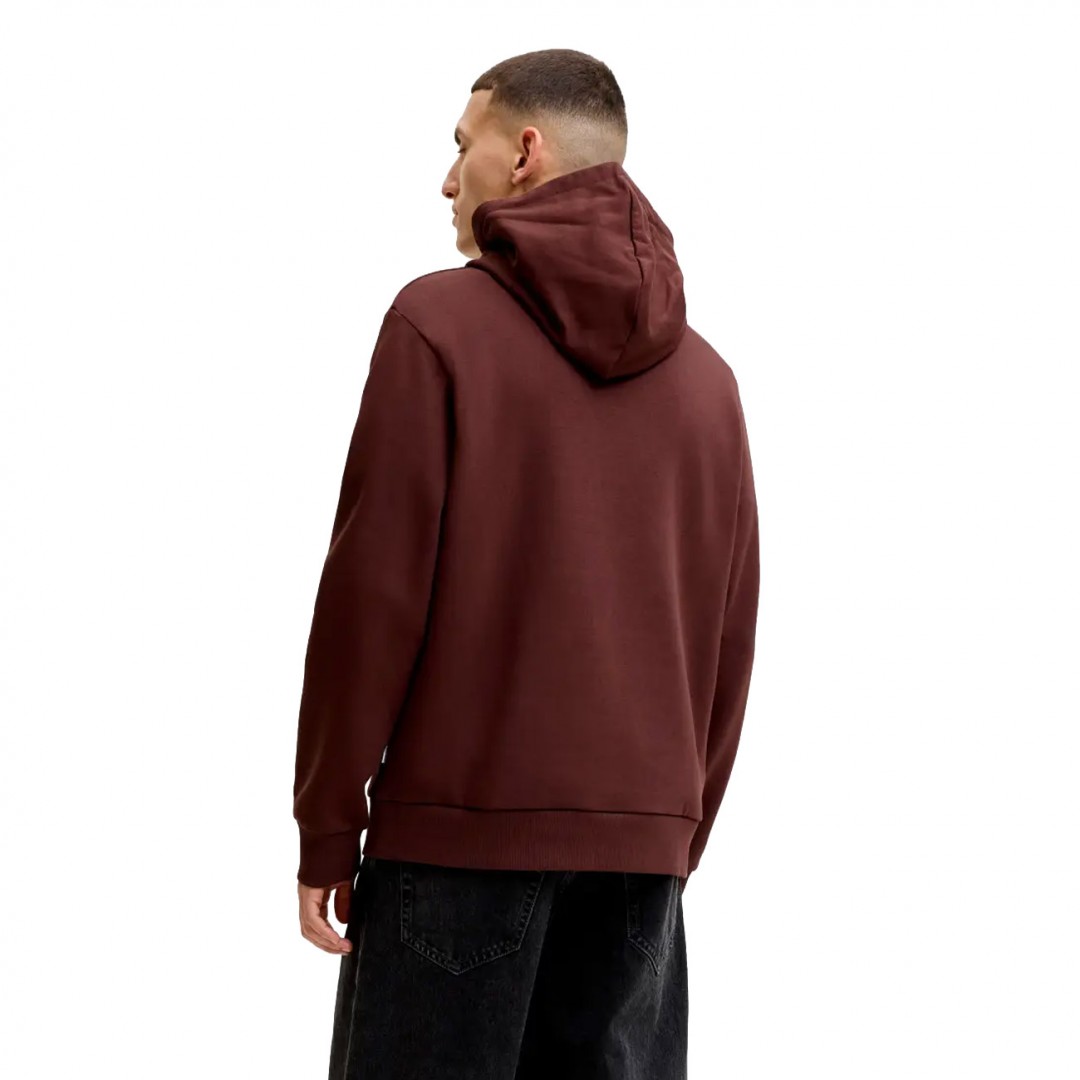 JACK & JONES JJELOGO SWEAT HOOD 2 COL AW SN 12299467-5034182 Καφέ