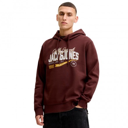 JACK & JONES JJELOGO SWEAT HOOD 2 COL AW SN 12299467-5034182 Καφέ