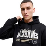JACK & JONES JJELOGO SWEAT HOOD 2 COL AW SN 12299467-5034180 Μαύρο Εικόνα 1