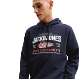 JACK & JONES JJELOGO SWEAT HOOD 2 COL AW SN 12299467-5034177 Μπλε Εικόνα 1