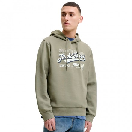 JACK & JONES JJELOGO SWEAT HOOD 2 COL AW SN 12299467-5034188 Ανθρακί