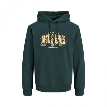 JACK & JONES JJAERO SWEAT HOOD 12298491-5024831 Πράσινο
