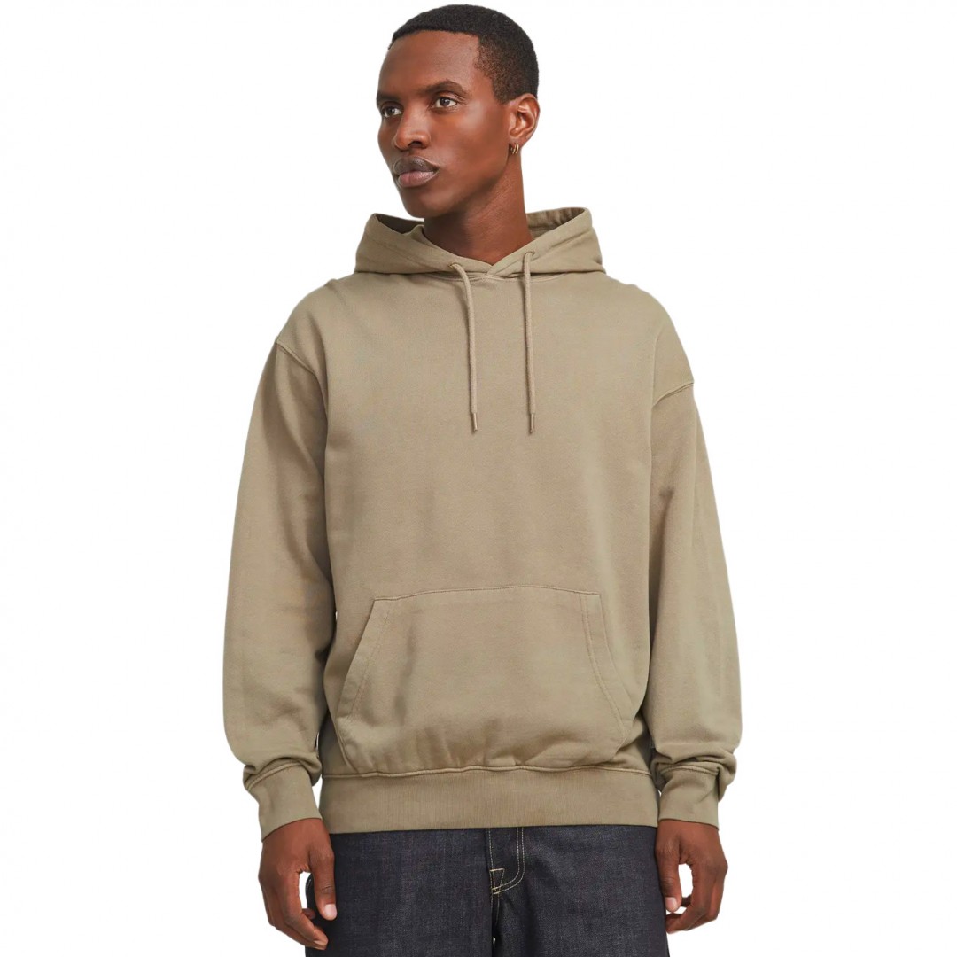 JACK & JONES JJECHARGE FADED SWEAT HOOD NOOS 12268272-4668663 Beige