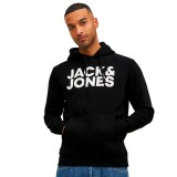 JACK & JONES JJECORP LOGO SWEAT HOOD 12152840-3150579 Μαύρο Εικόνα 