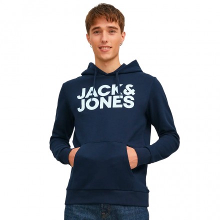 JACK & JONES JJECORP LOGO SWEAT HOOD 12152840-3151879 Blue