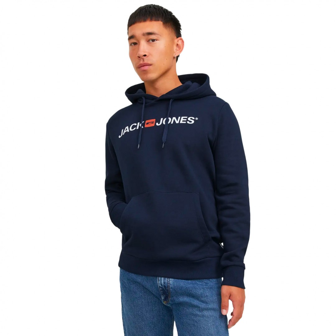 JACK & JONES JJECORP OLD LOGO SWEAT HOOD NOOS 12137054-2779033 Μπλε