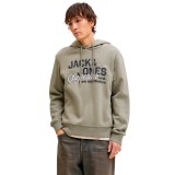 JACK & JONES JJELOGO SWEAT HOOD 2 COL 25/26 NOOS 12279649-4913955 Beige Image 