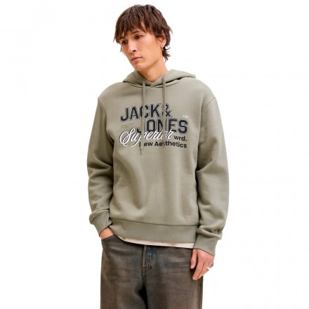 JACK & JONES JJELOGO SWEAT HOOD 2 COL 25/26 NOOS 12279649-4913955 Beige