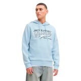 JACK & JONES JJELOGO SWEAT HOOD 2 COL 25/26 NOOS 12279649-4913960 Σιελ Εικόνα 